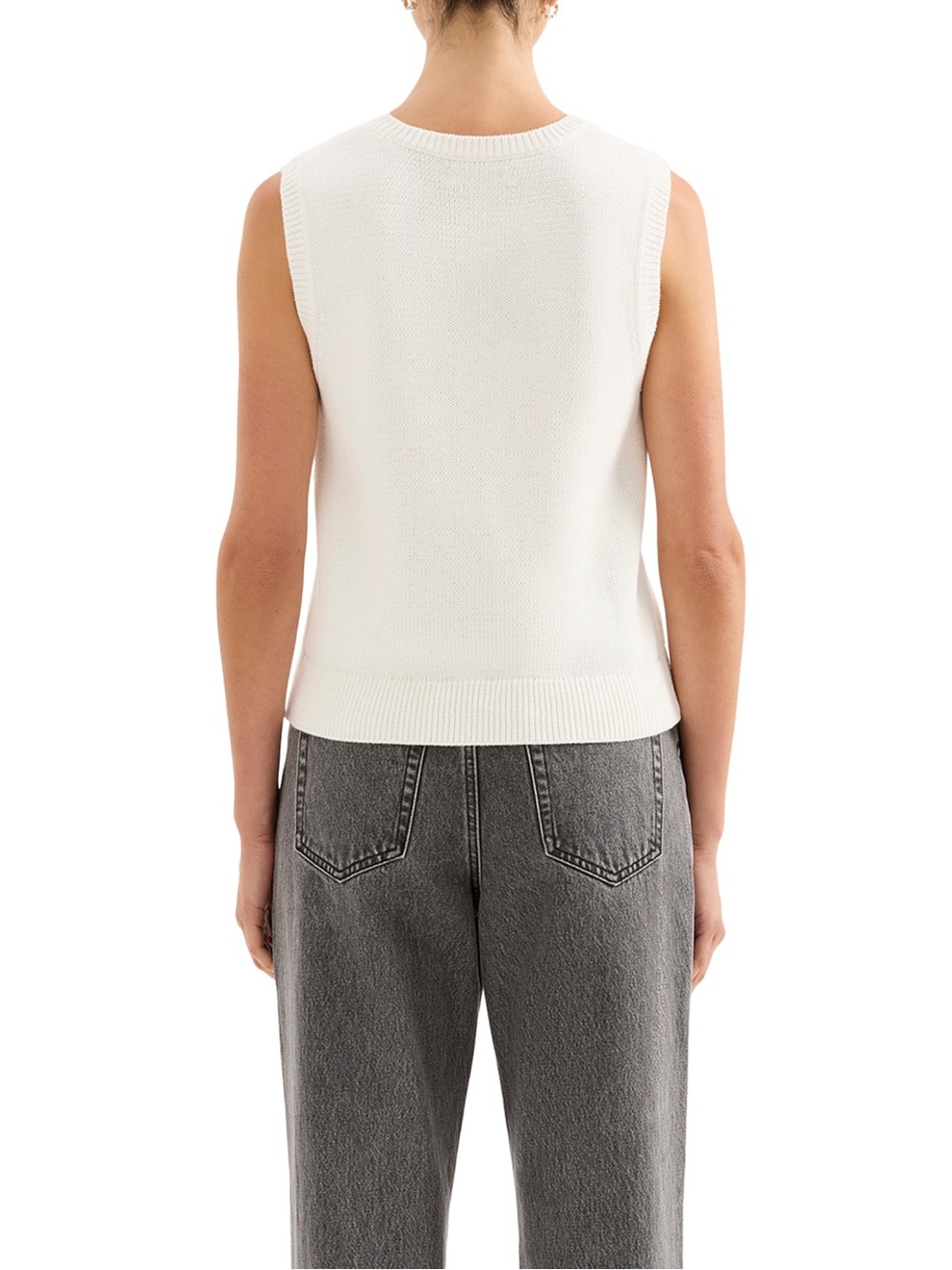 NUDE LUCY Marie Sleeveless Henley Knit Top Size Small - Picture 7 of 7